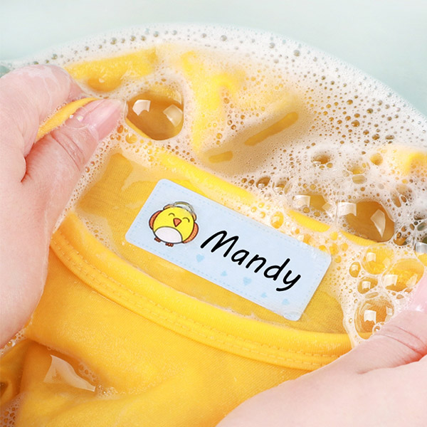 Wasbare kledinglabels